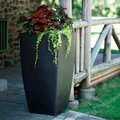 Mayne Mail Post Mayne Kobi 38in Tall Planter, Black 8888-B